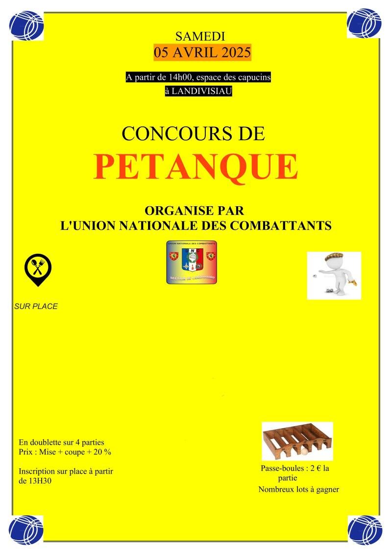 Concours de pétanques
