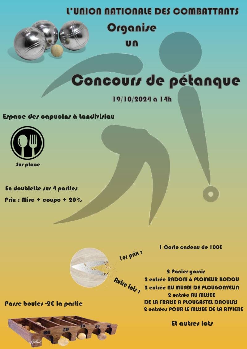 Concours de pétanques 2024