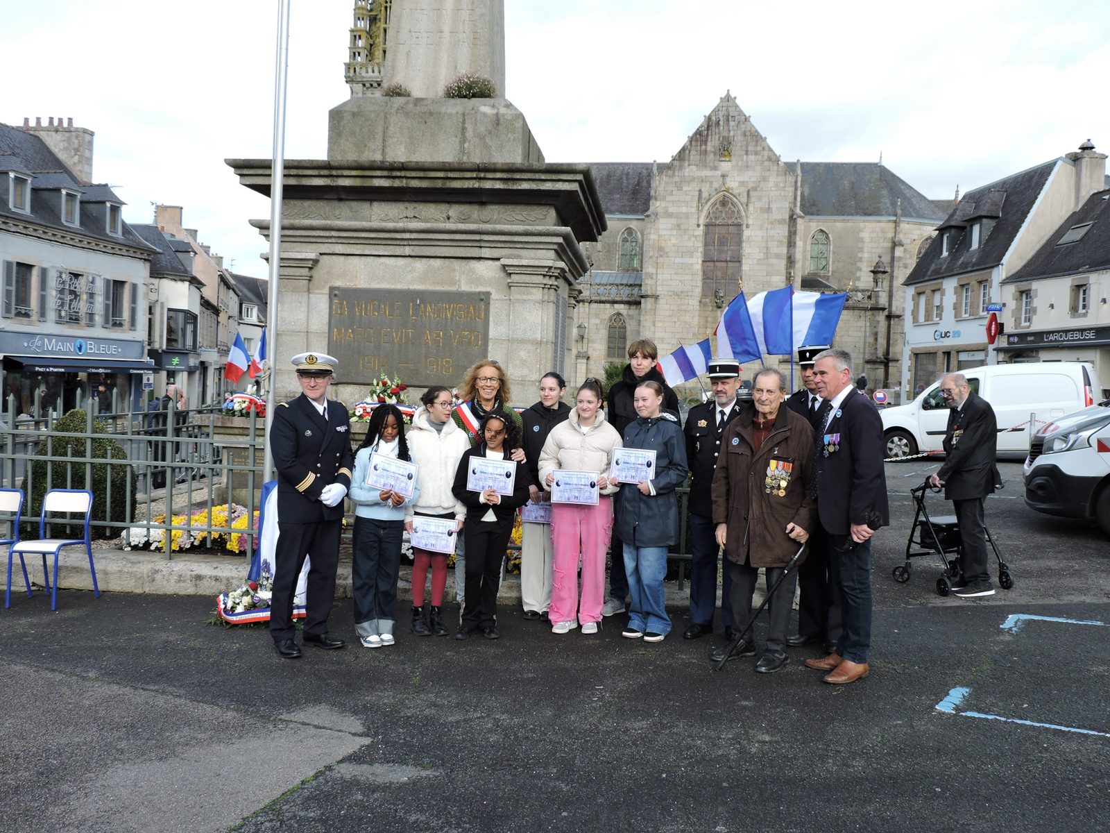 Photo de la section UNC de Landivisiau
